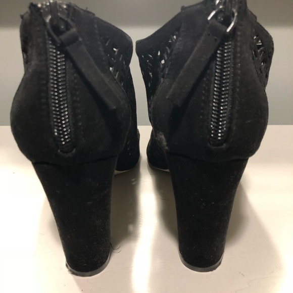 Madden Girl black suede cutout booties - Picture 3 of 8